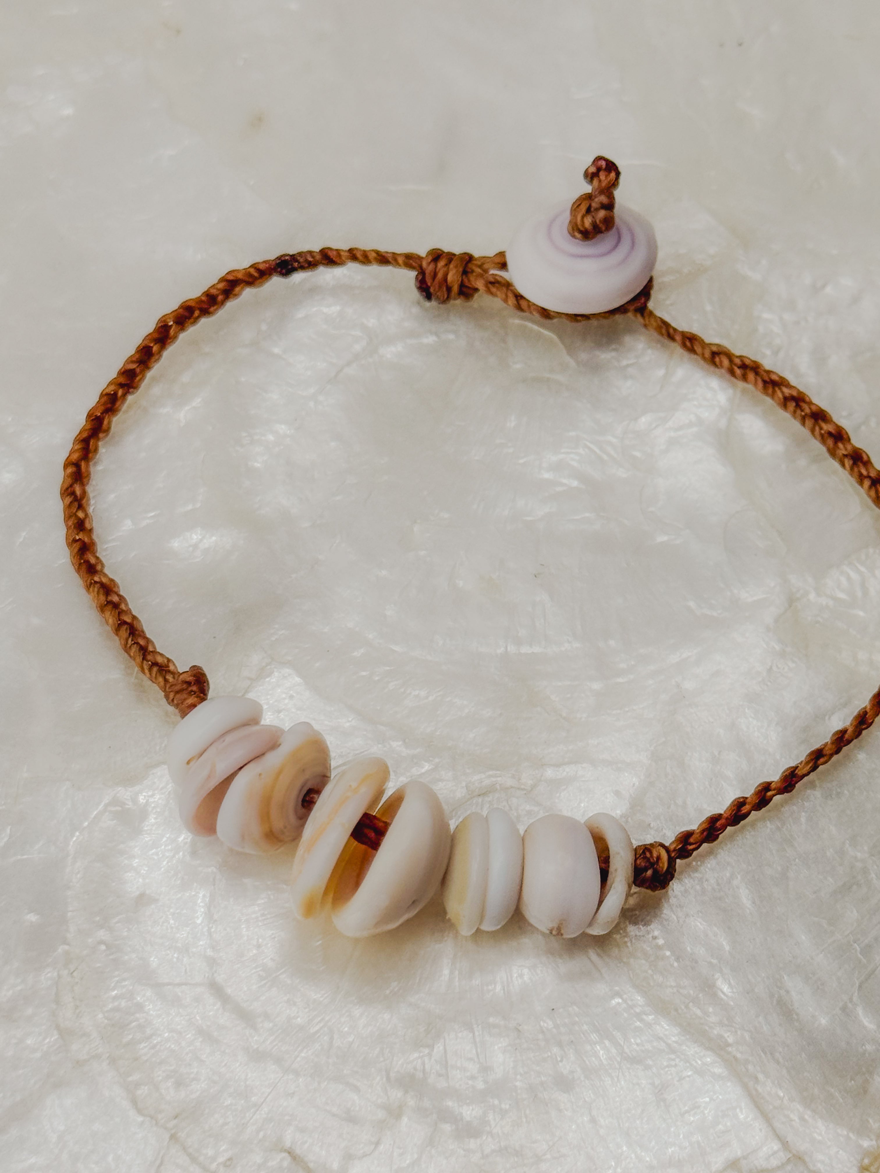 puka shell bracelet