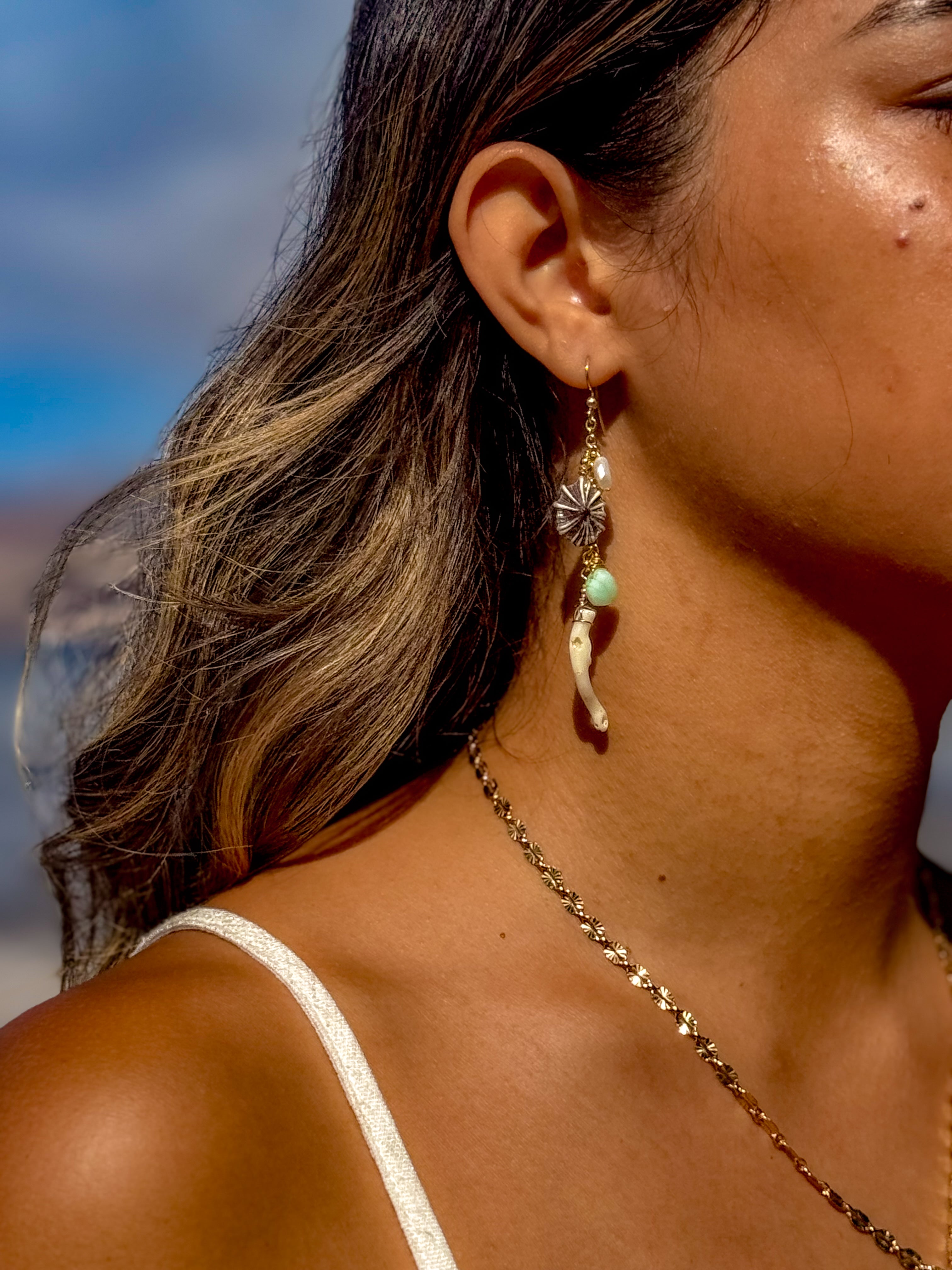 coral earrings